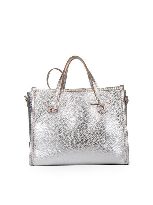 Borsa shopping Marcella 32 in pelle Silver GIANNI CHIARINI | BS 9332 BBL TUSILVER-CARAMELLO